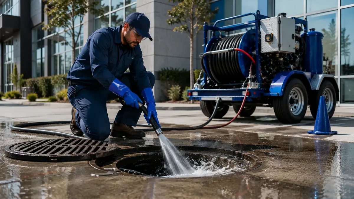 Commercial Hydro Jet Drain Cleaning in San Dimas