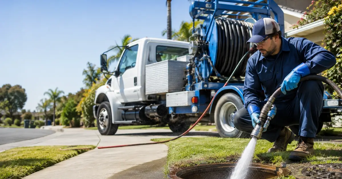 Hydro jet sewer cleaning San Dimas