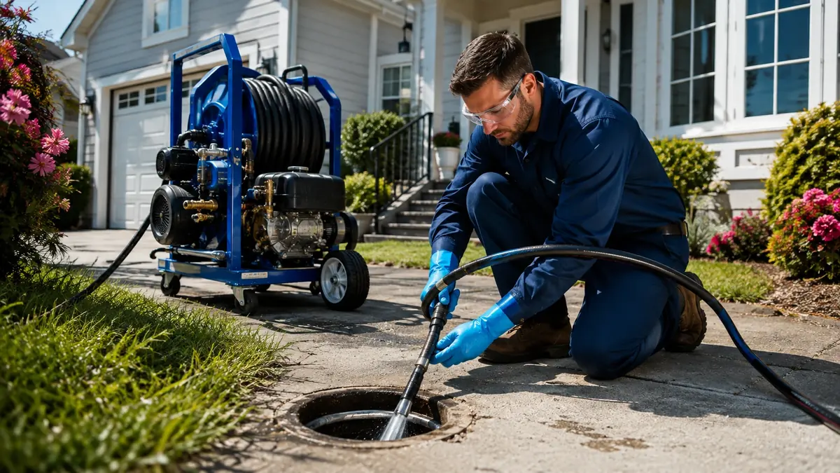 Residential Hydro Jet Drain Cleaning in San Dimas